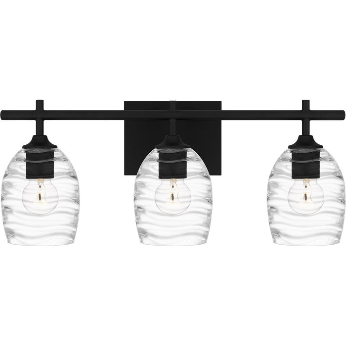 Quoizel LCY8622MBK Lucy Three Light Bath, Matte Black Main Image.jpg