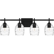 Quoizel LCY8629MBK Lucy Four Light Bath, Matte Black Main Image.jpg