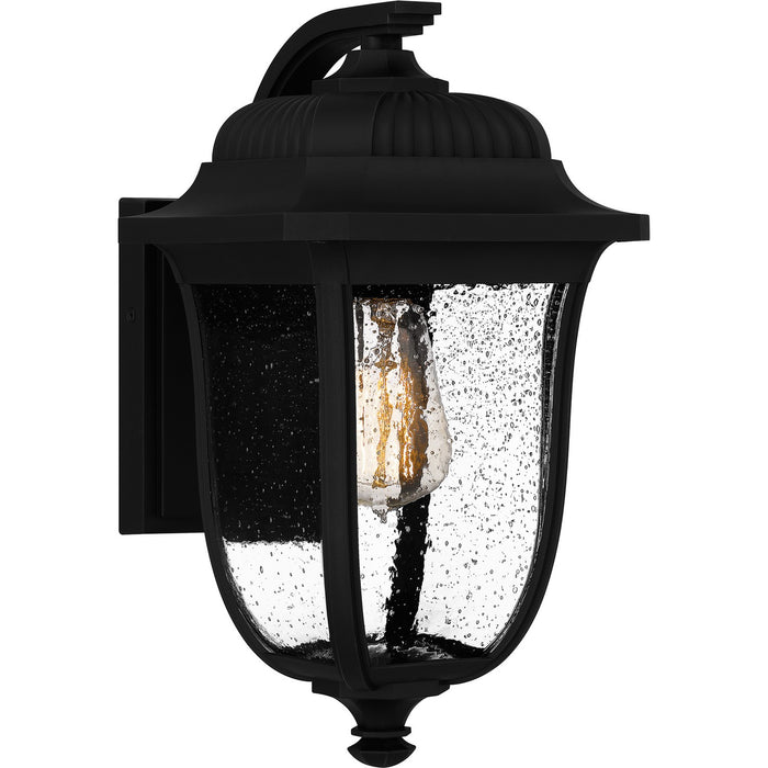 Quoizel MUL8408MBK Mulberry One Light Outdoor Wall Mount, Matte Black Main Image.jpg