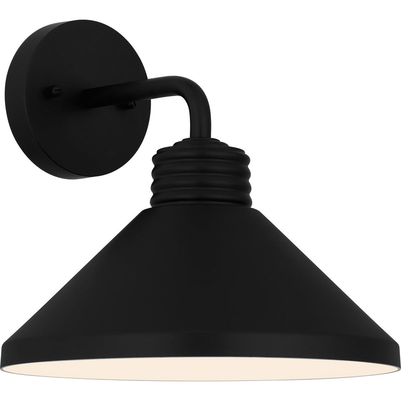 Quoizel REN8411MBK Rencher One Light Outdoor Wall Mount, Matte Black Main Image.jpg