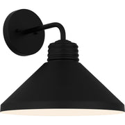 Quoizel REN8414MBK Rencher One Light Outdoor Wall Mount, Matte Black Main Image.jpg