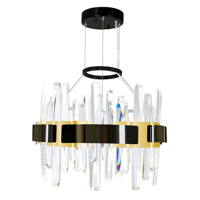 CWI Lighting 1592P18-612 Aya LED Chandelier Pearl Black & Titanium Gold.jpg