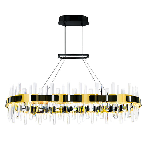 CWI Lighting 1592P43-612-RC Aya LED Chandelier Pearl Black & Titanium Gold.jpg