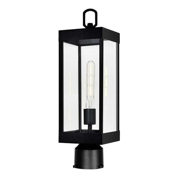 CWI Lighting 1695PT6-1-101 Windsor One Light Outdoor Lantern Head Black.jpg