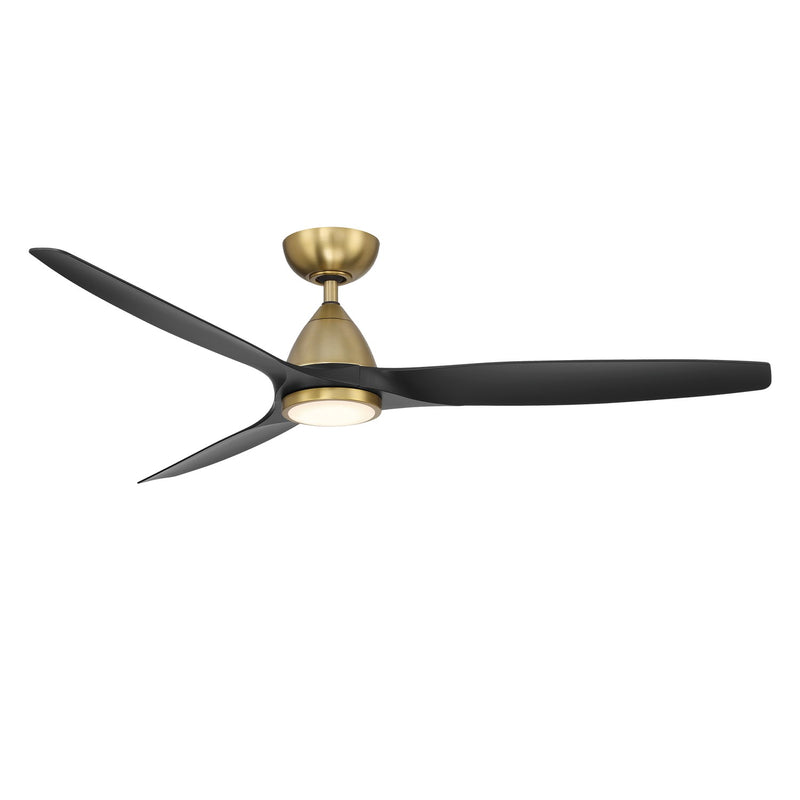 Modern Forms Fans FR-W2202-62L-SB/MB 62"Ceiling Fan, Soft Brass/Matte Black