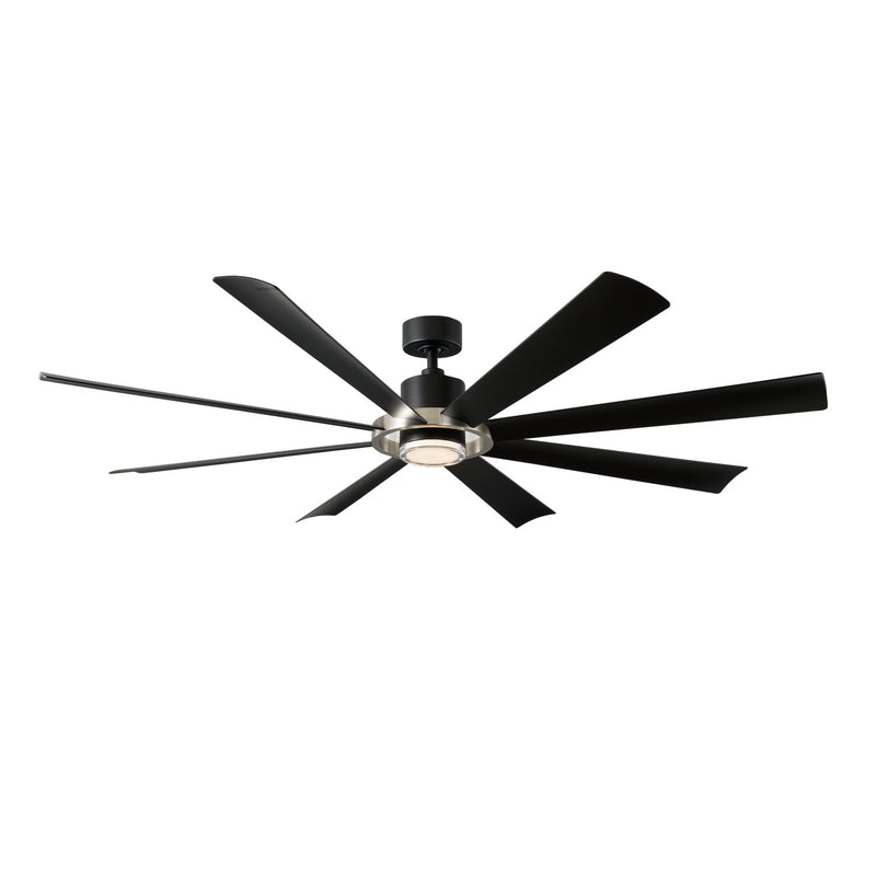 Modern Forms Fans FR-W2303-72L-BN/MB 72"Ceiling Fan, Brushed Nickel/Matte Black