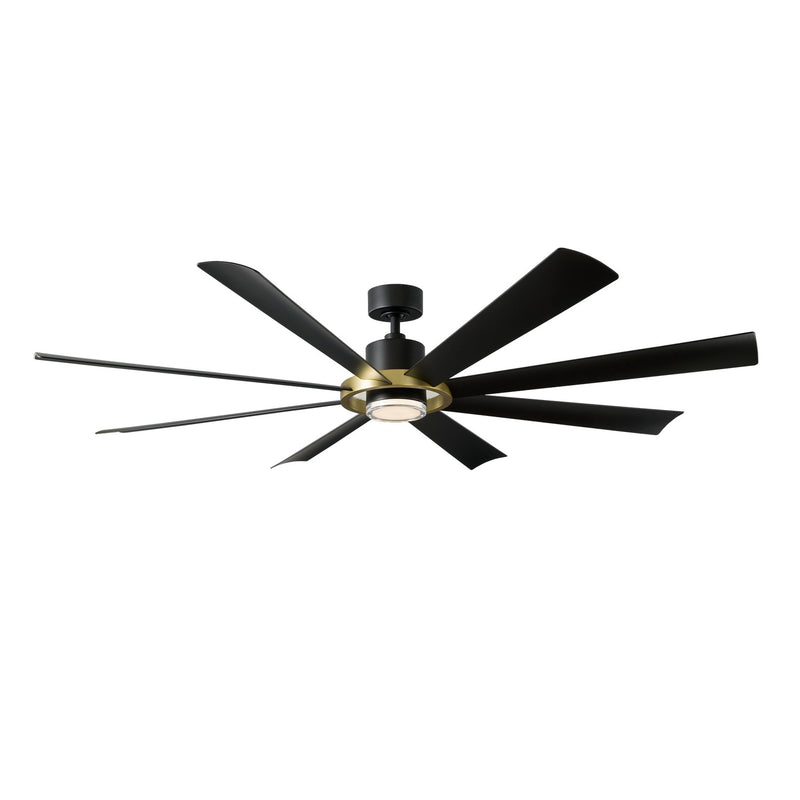 Modern Forms Fans FR-W2303-72L-SB/MB 72"Ceiling Fan, Soft Brass/Matte Black
