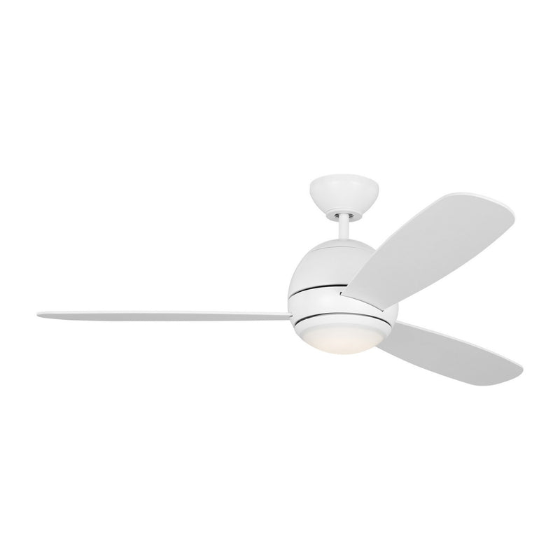 Generation Lighting 3OBSR52RZWD Orbis 52"Ceiling Fan, Matte White Main Image.jpg
