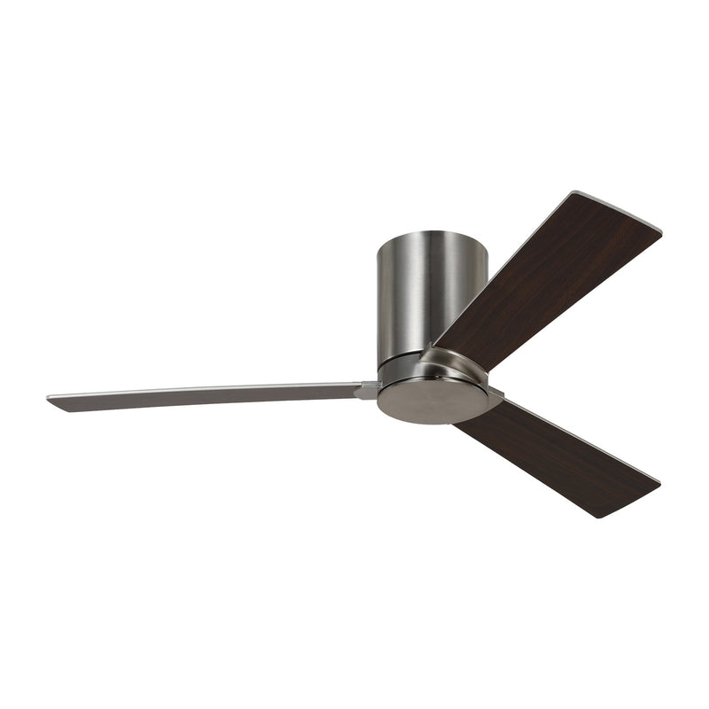 Visual Comfort Fan 3RZHR44BS Rozzen 44 Hugger Ceiling Fan, Brushed Steel Main Image.jpg