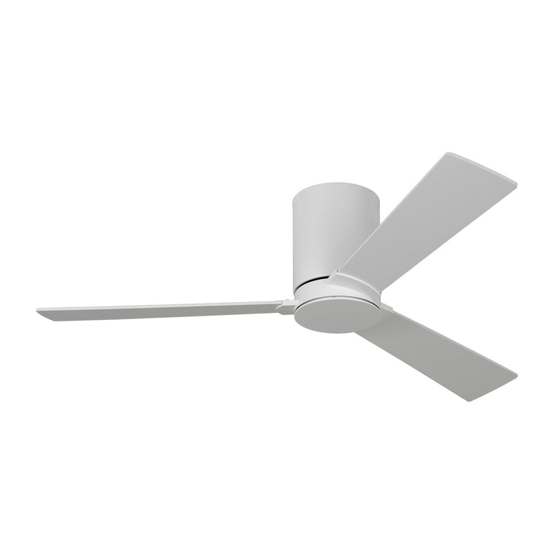Visual Comfort Fan 3RZHR44RZW Rozzen 44 Hugger Ceiling Fan, Matte White Main Image.jpg