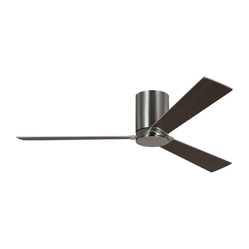 Visual Comfort Fan 3RZHR52BS Rozzen 52 Hugger Ceiling Fan, Brushed Steel Main Image.jpg
