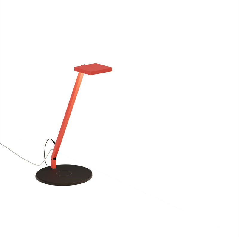 Koncept FCD-1-MFR-QCB Focaccia LED Desk Lamp, Matte Fire Red Main Image.jpg