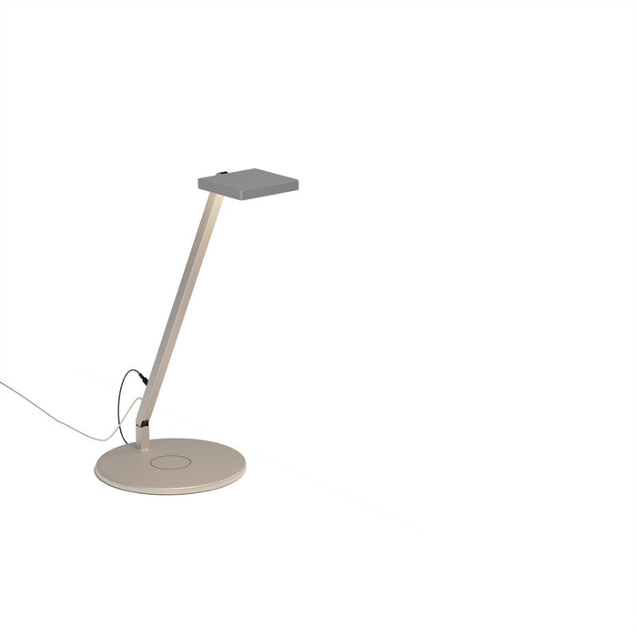 Koncept FCD-1-SIL-QCB Focaccia LED Desk Lamp, Silver Main Image.jpg