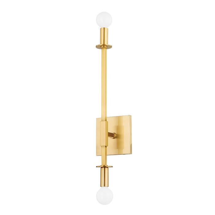 Mitzi H717102-AGB Milana Two Light Wall Sconce, Aged Brass Main Image.jpg