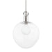 Mitzi H736701L-PN Anna One Light Pendant, Polished Nickel Main Image.jpg