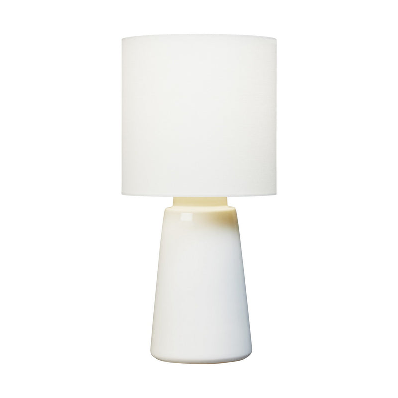 Visual Comfort Studio BT1061NWH1 Vessel One Light Table Lamp, New White Main Image.jpg