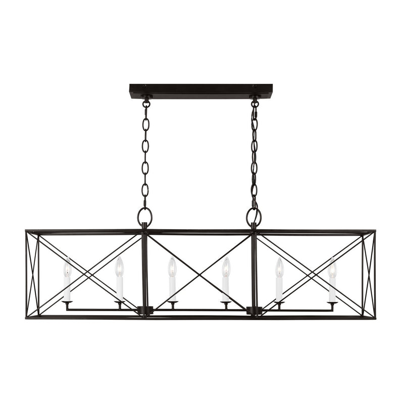 Visual Comfort Studio CC1646AI Beatrix Six Light Chandelier, Aged Iron Main Image.jpg