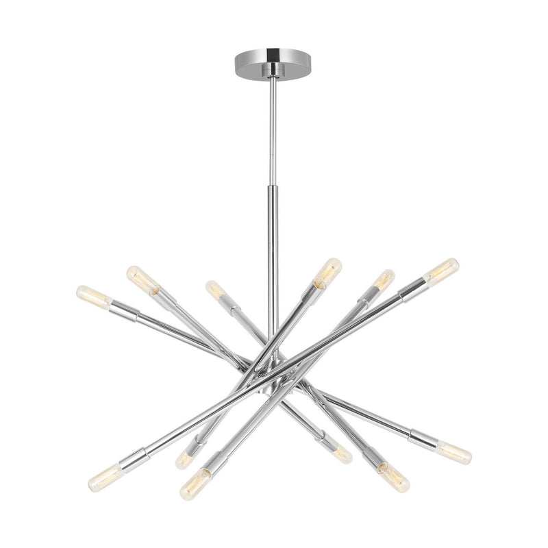Visual Comfort Studio CC16712PN Eastyn 12 Light Chandelier, Polished Nickel Main Image.jpg