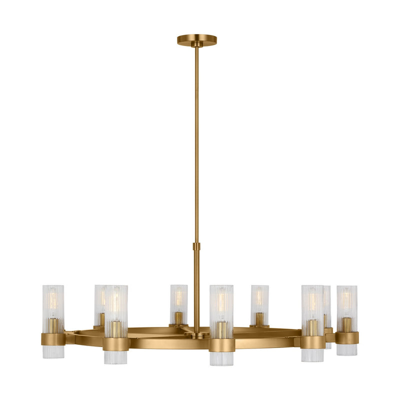 Visual Comfort Studio CC16810BBS Geneva Eight Light Chandelier, Burnished Brass Main Image.jpg