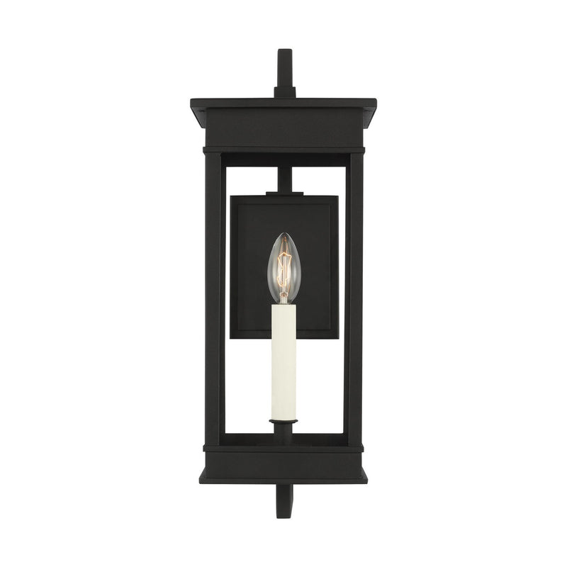 Visual Comfort Studio CO1451TXB Cupertino One Light Outdoor Wall Sconce, Textured Black Main Image.jpg