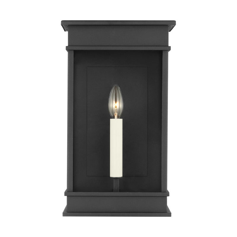 Visual Comfort Studio CO1511TXB Cupertino One Light Outdoor Wall Sconce, Textured Black Main Image.jpg
