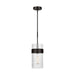 Visual Comfort Studio CP1171AI Geneva One Light Pendant, Aged Iron Main Image.jpg