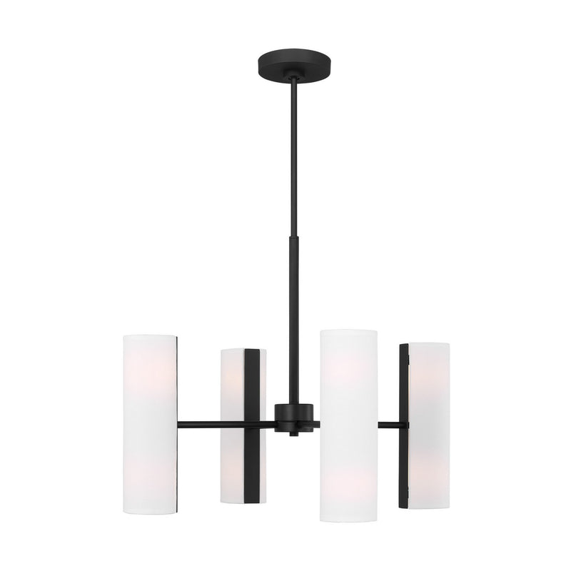 Visual Comfort Studio DJC1048MBK Capalino Eight Light Chandelier, Midnight Black Main Image.jpg
