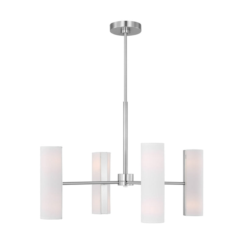 Visual Comfort Studio DJC1058BS Capalino Eight Light Chandelier, Brushed Steel Main Image.jpg