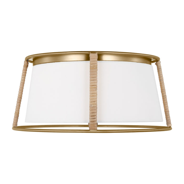 Visual Comfort Studio DJF1002SB Cortes Two Light Flush Mount, Satin Brass Main Image.jpg