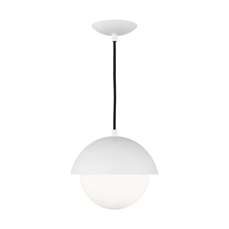 Visual Comfort Studio DJP1021MWT Hyde One Light Pendant, Matte White Main Image.jpg