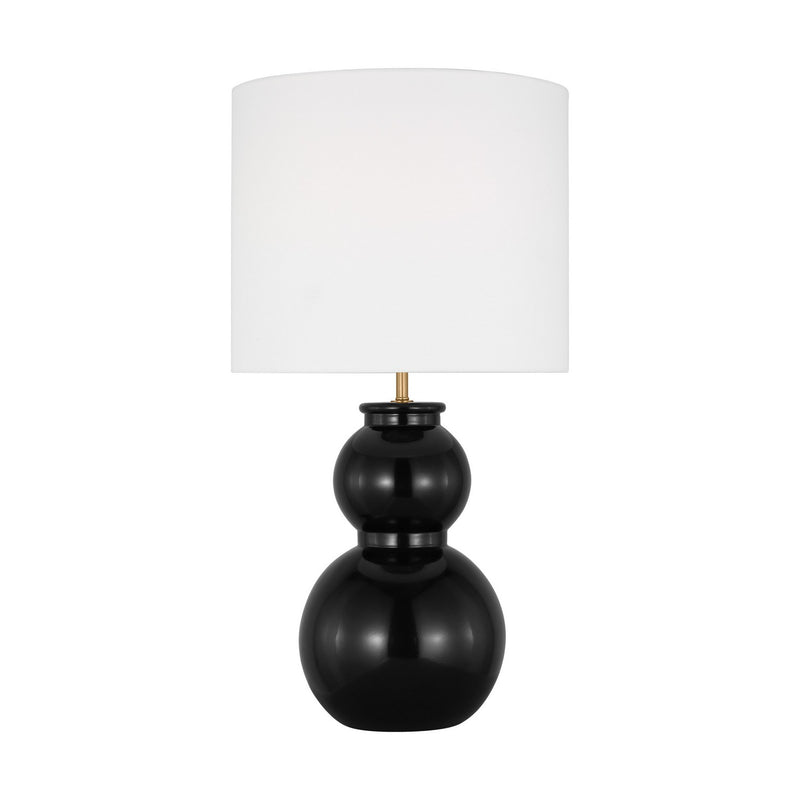 Visual Comfort Studio DJT1051GBK1 Buckley One Light Table Lamp, Gloss Black Main Image.jpg