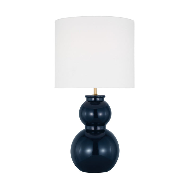 Visual Comfort Studio DJT1051GNV1 Buckley One Light Table Lamp, Gloss Navy Main Image.jpg