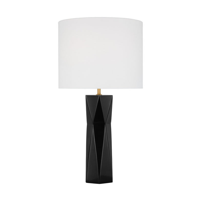 Visual Comfort Studio DJT1061GBK1 Fernwood One Light Table Lamp, Gloss Black Main Image.jpg