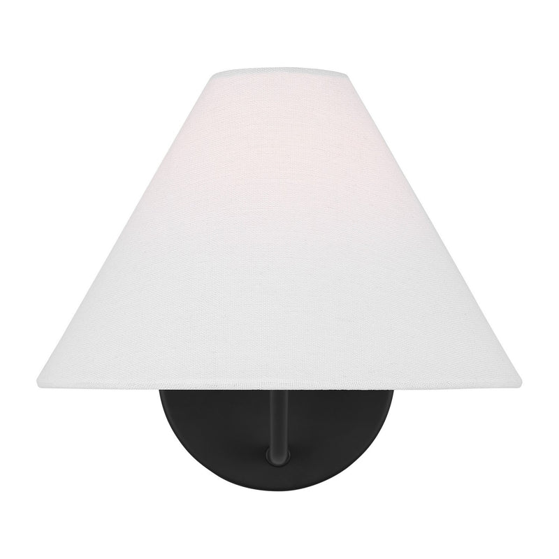 Visual Comfort Studio DJW1001MBK Burke One Light Bath Vanity, Midnight Black Main Image.jpg