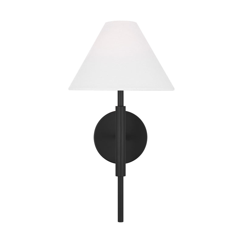 Visual Comfort Studio DJW1011MBK Porteau One Light Bath Vanity, Midnight Black Main Image.jpg