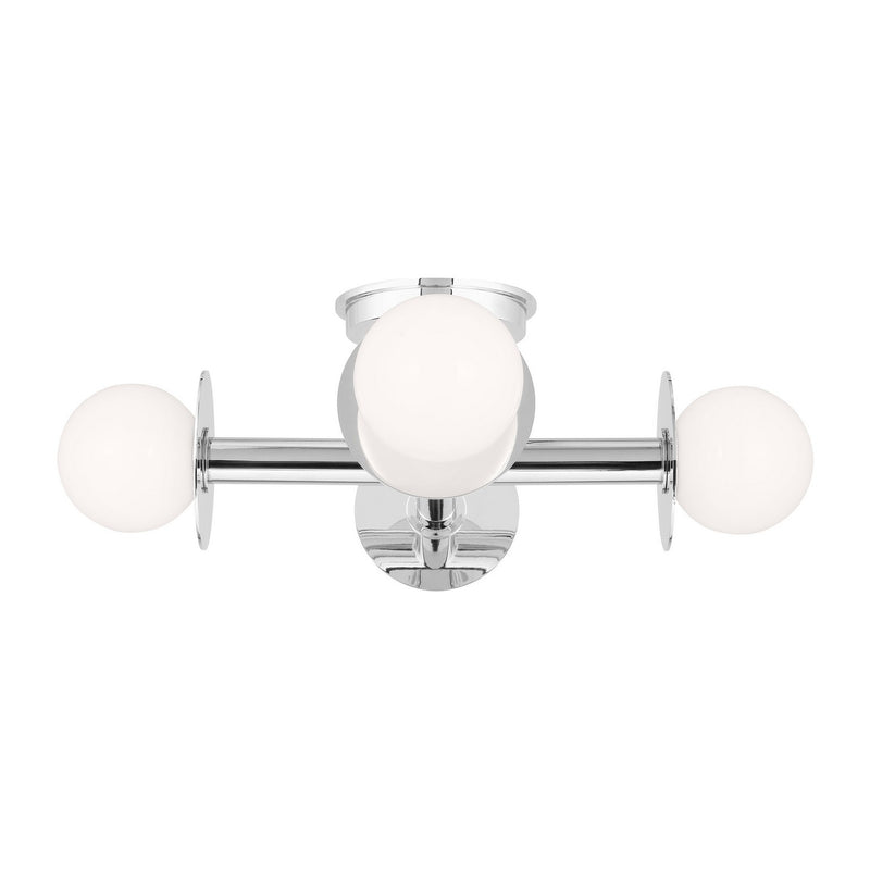 Visual Comfort Studio KF1034PN Nodes Four Light Semi-Flush Mount, Polished Nickel Main Image.jpg