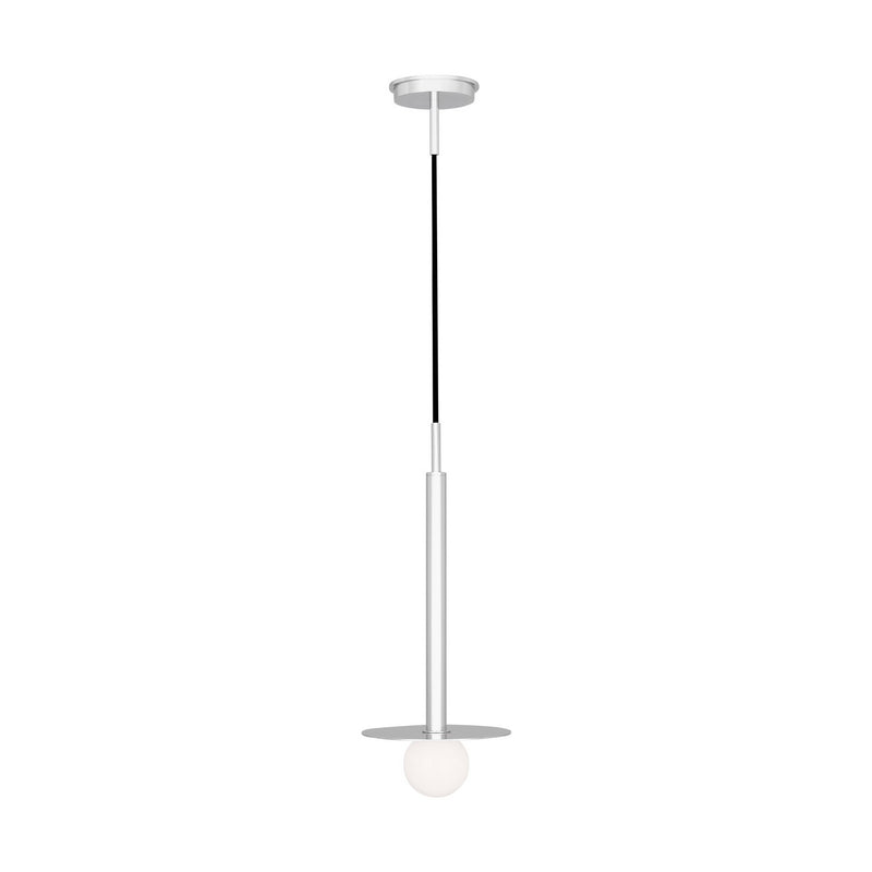 Visual Comfort Studio KP1001PN Nodes One Light Pendant, Polished Nickel Main Image.jpg