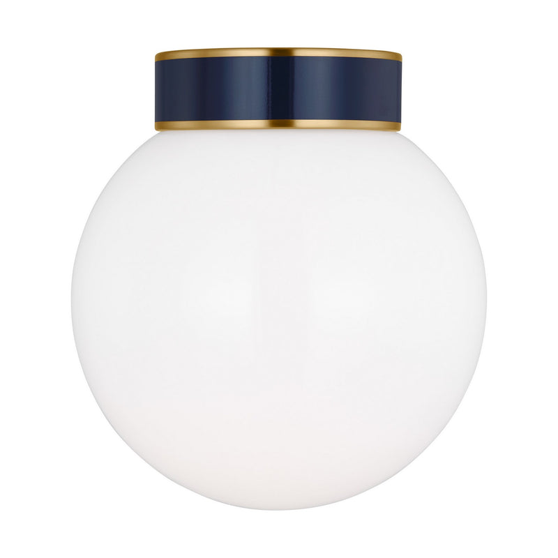 Visual Comfort Studio KSF1051BBSNVY Monroe One Light Flush Mount, Burnished Brass Main Image.jpg