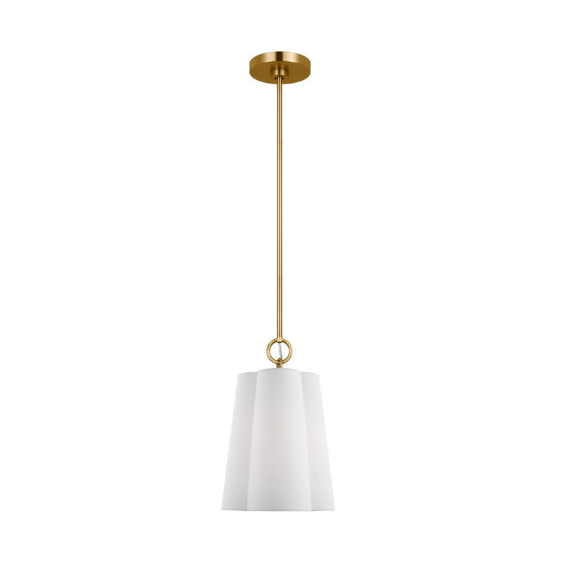 Visual Comfort Studio KSP1071BBS Bronte One Light Pendant, Burnished Brass Main Image.jpg