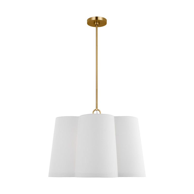 Visual Comfort Studio KSP1094BBS Bronte Four Light Pendant, Burnished Brass Main Image.jpg