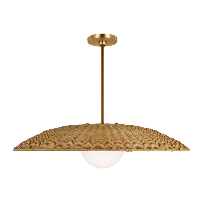 Visual Comfort Studio KSP1111BBS Mari One Light Pendant, Burnished Brass Main Image.jpg