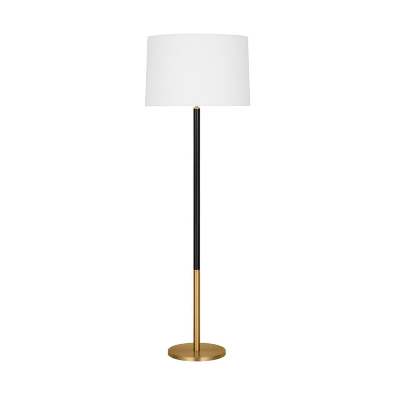 Visual Comfort Studio KST1051BBSGBK1 Monroe One Light Floor Lamp, Burnished Brass Main Image.jpg