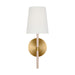 Visual Comfort Studio KSW1081BBSBLH Monroe One Light Wall Sconce, Burnished Brass Main Image.jpg