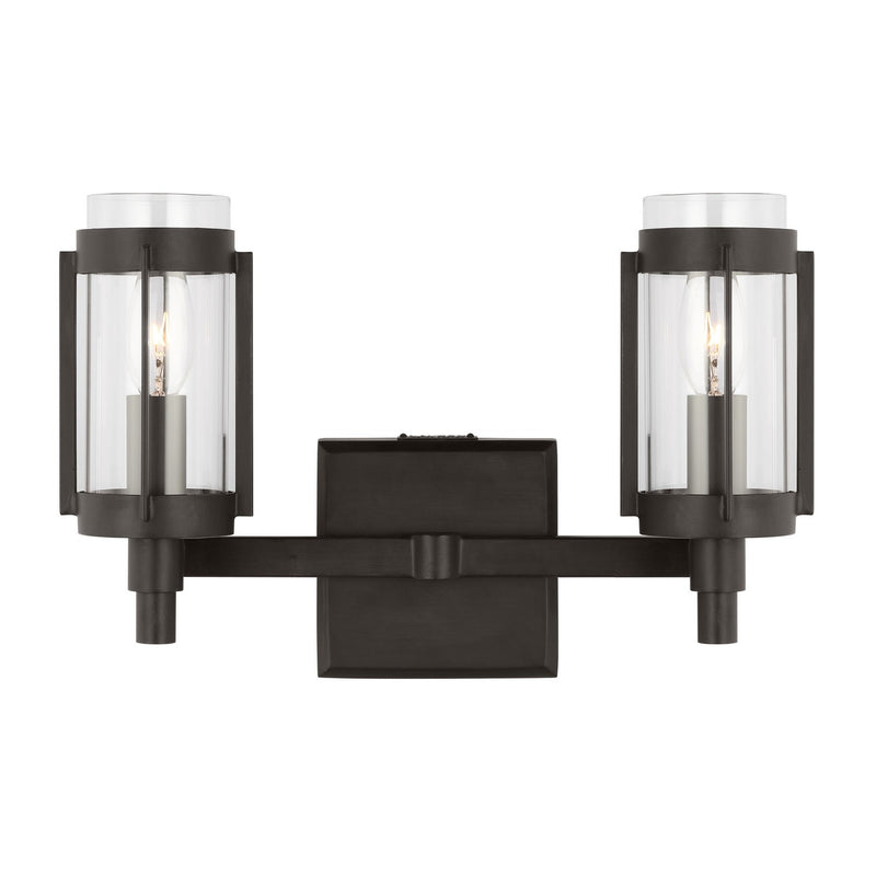 Visual Comfort Studio LV1012AI Flynn Two Light Bath Vanity, Aged Iron Main Image.jpg