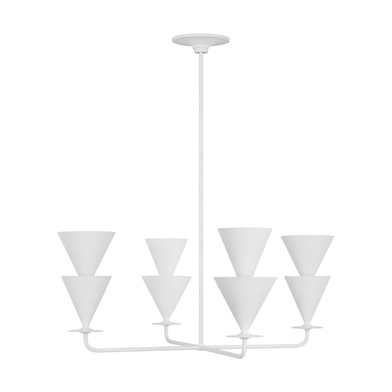 Visual Comfort Studio LXC1084CPST Cornet Four Light Chandelier, Cast Plaster Main Image.jpg