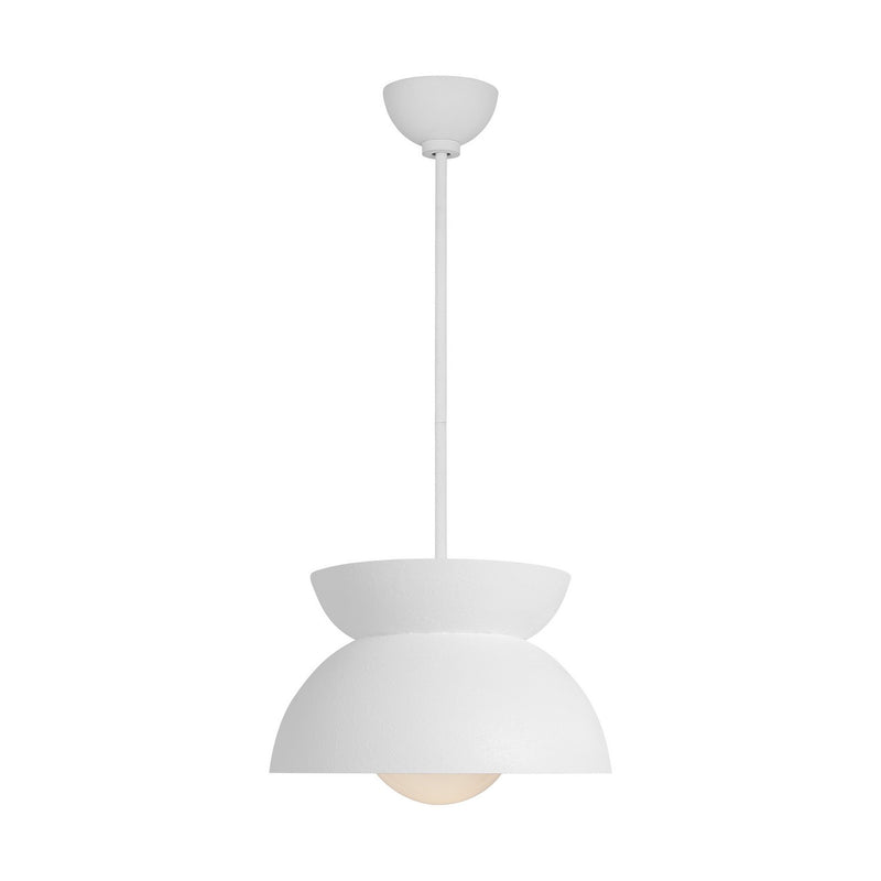 Visual Comfort Studio LXP1001CPST Beaunay One Light Pendant, Cast Plaster Main Image.jpg