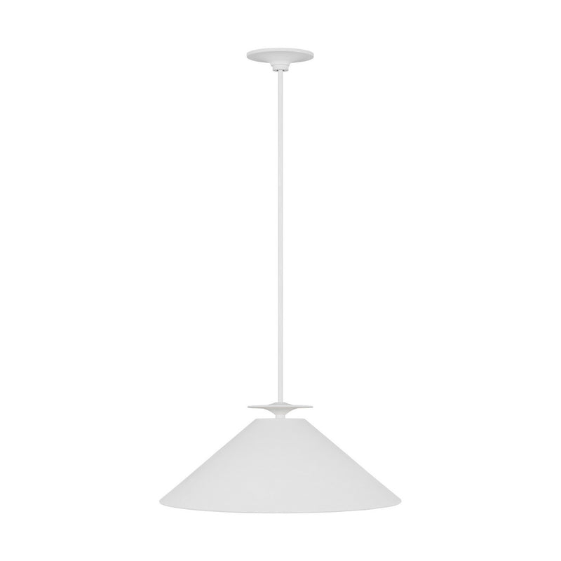 Visual Comfort Studio LXP1011CPST Cornet One Light Pendant, Cast Plaster Main Image.jpg