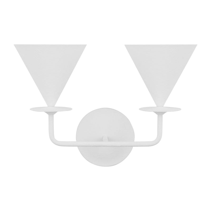 Visual Comfort Studio LXW1052CPST Cornet Two Light Wall Sconce, Cast Plaster Main Image.jpg