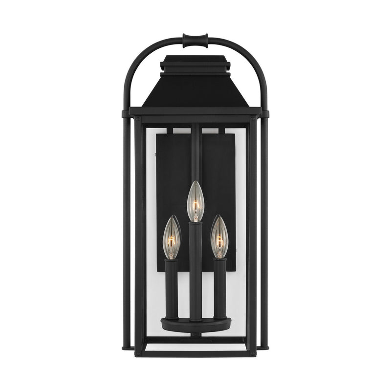 Visual Comfort Studio OL13201TXB Wellsworth Three Light Outdoor Wall Sconce, Textured Black Main Image.jpg