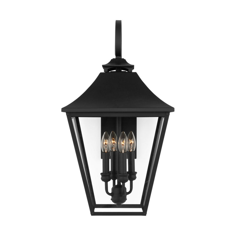 Visual Comfort Studio OL14404TXB Galena Four Light Outdoor Wall Sconce, Textured Black Main Image.jpg